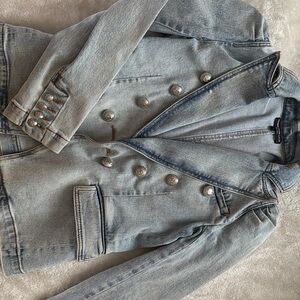Generation Love Stylish Light Blue Denim Blazer